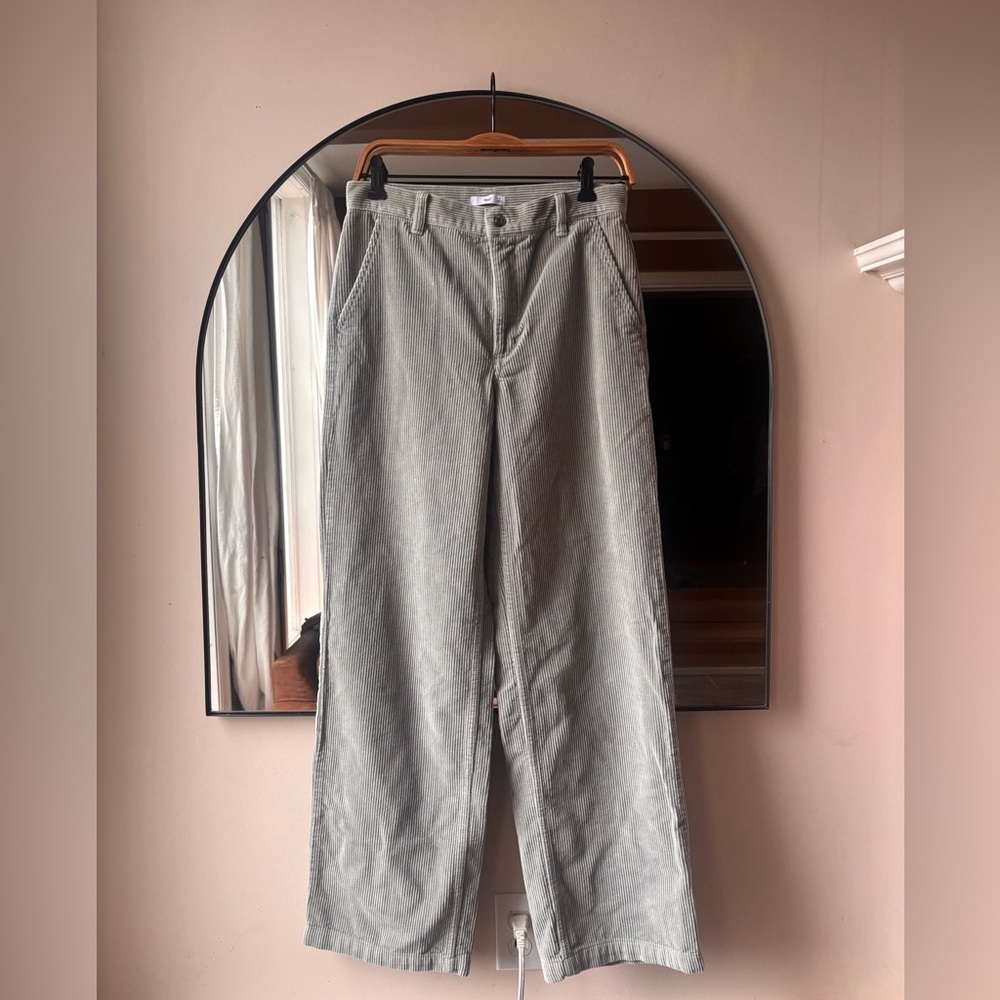 ARITIZIA TNA | Ripcord corduroy pant seafoam green| size 4 - Picture 2 of 6